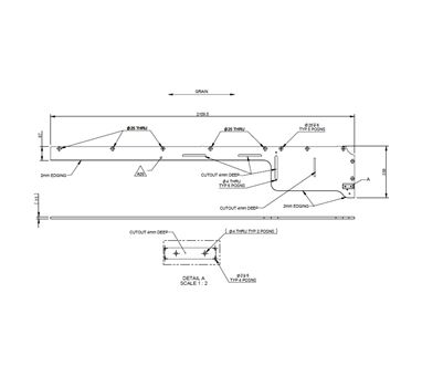 AE2 STD Sideboard Full Height End