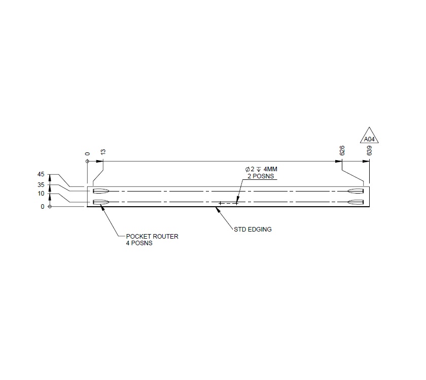 PX1 COD Chest of Drawers Magnet Support Panel
