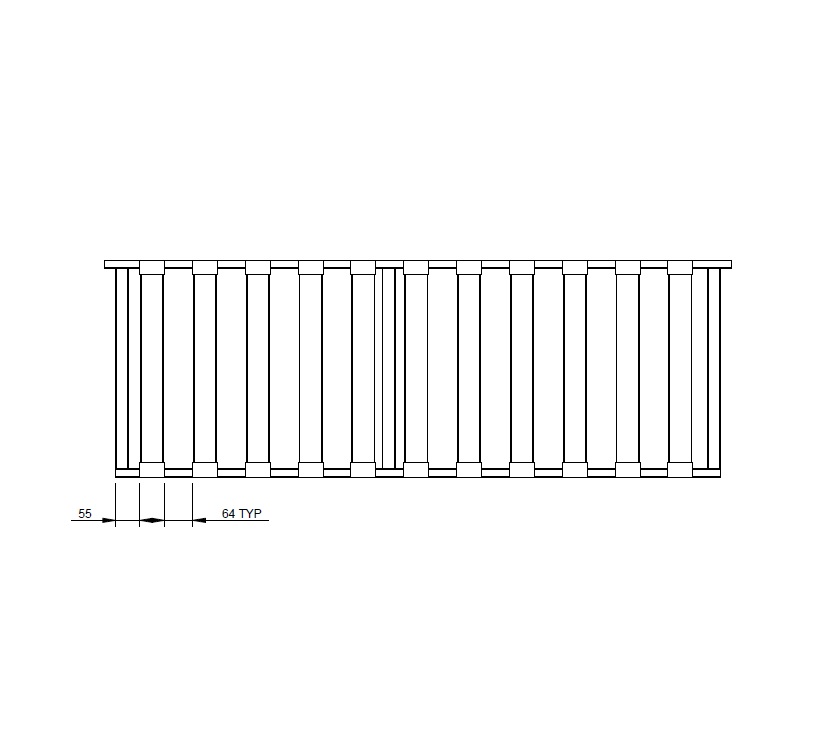 UN4 N/S or O/S Front Bunk Slats