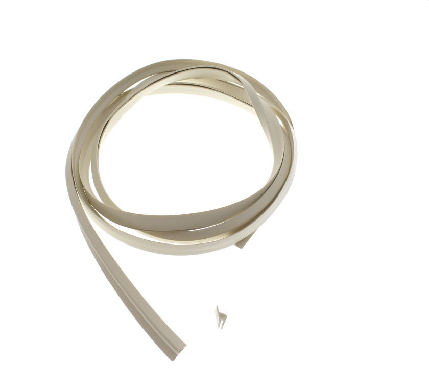 Cream Flexible PVC Bumper Gasket 2m Length