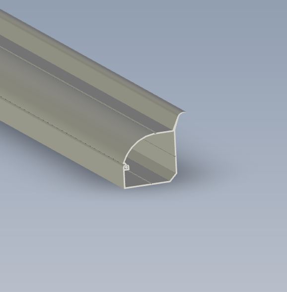 Corner Trunking 15mm Flipper Ral9001(3 mtr)