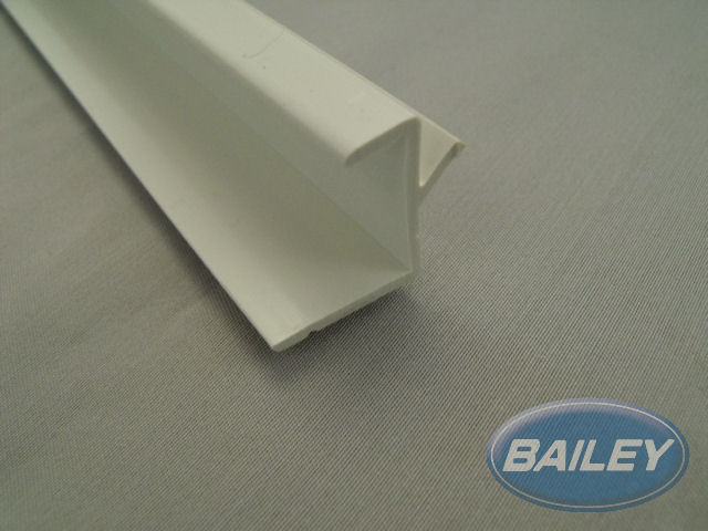 3m Cream Rigid PVC Table Rail (Table) 23.5x22.25mm