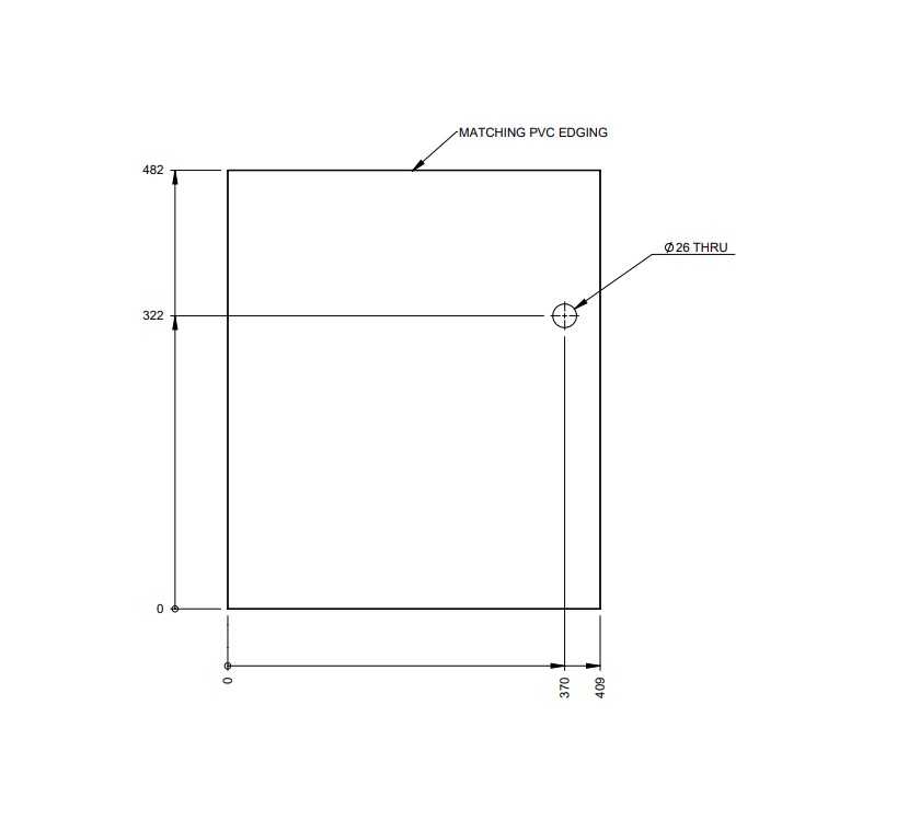 AH3 79-4 O/S Bedroom Cabinet Door (Rev A05)