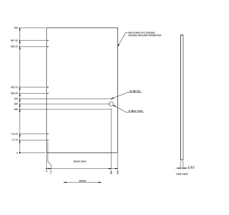 Read more about EV1 Adamo 75-4DL Robe L/H Door product image