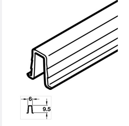 AH2 Washroom Door Single Bottom Guide Track 2.5m