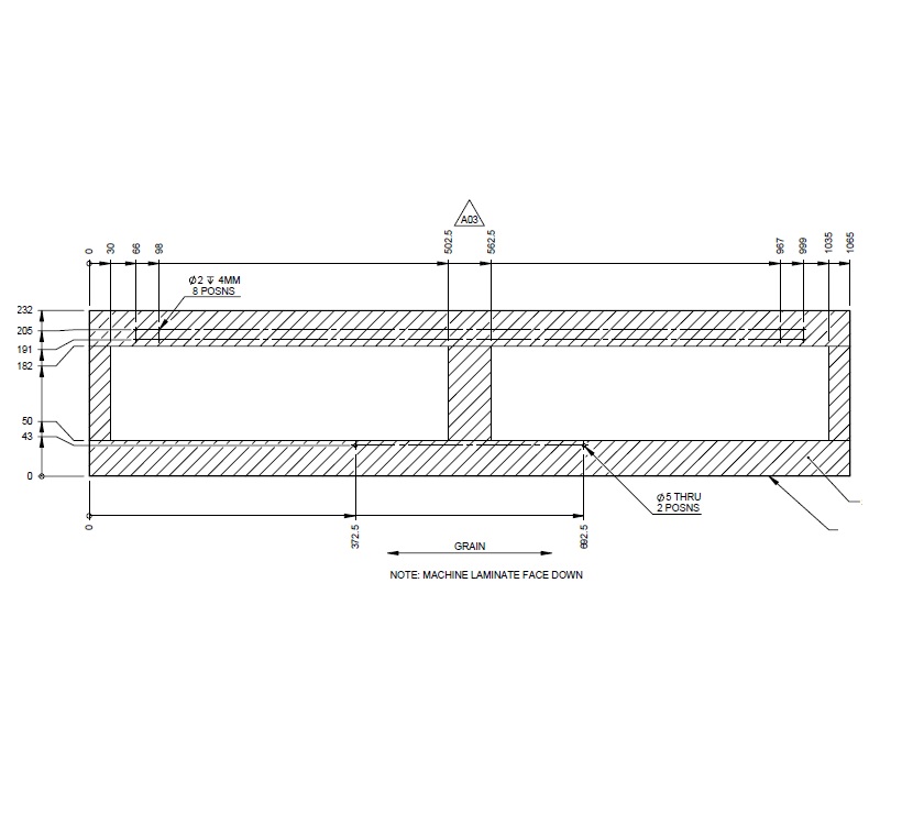 Read more about PT2 Front Centre Locker Door 232 x 1065 mm(RevA03) product image