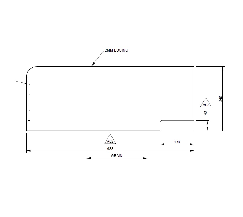 UN4 Segovia Fold Out Bunk L/H End Retainer