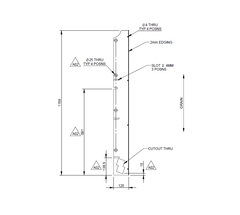 Read more about UN4 Barcelona Upper Dressing Cupboard R/H End product image