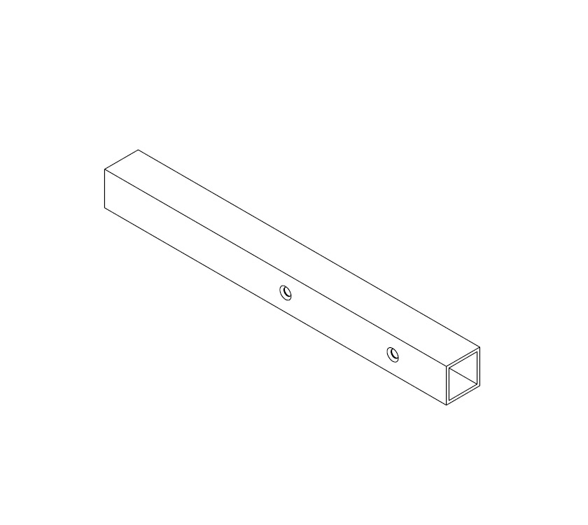 AE2 25x25mm MS SHS Table Extention Arm