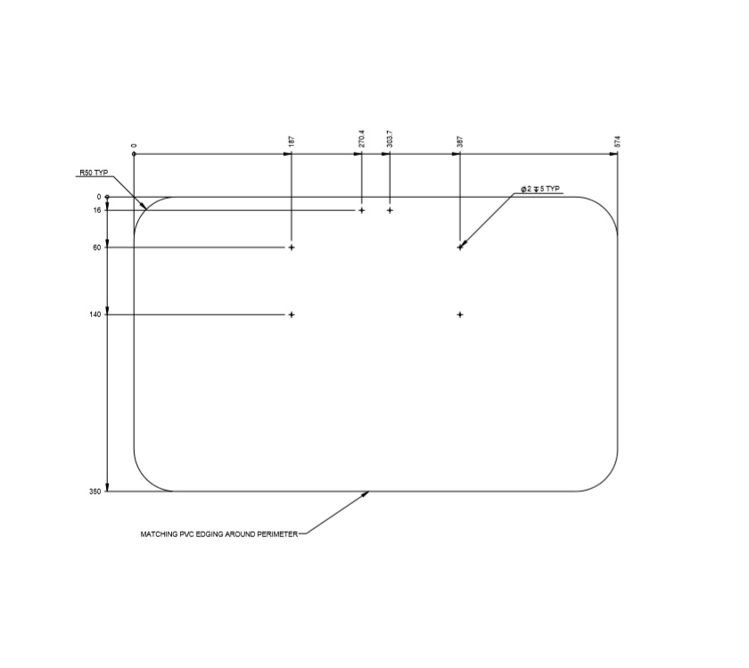 AL1 Lounge Table Extention (Top Only) (Rev A01)