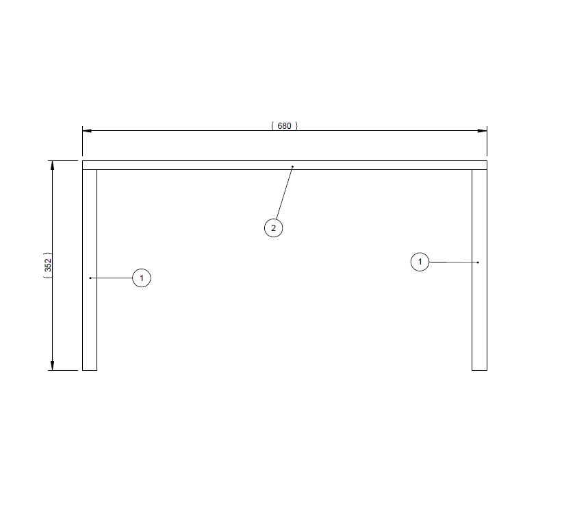 DY1 STD TIMBER BUNK SUPPORT