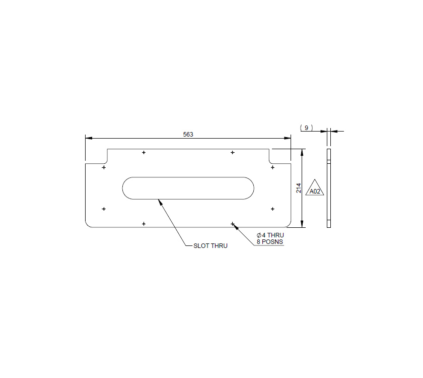 DY1 Small Front Bunk Corner Slat