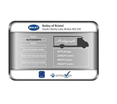 AH3 74-4 Weight Information Label