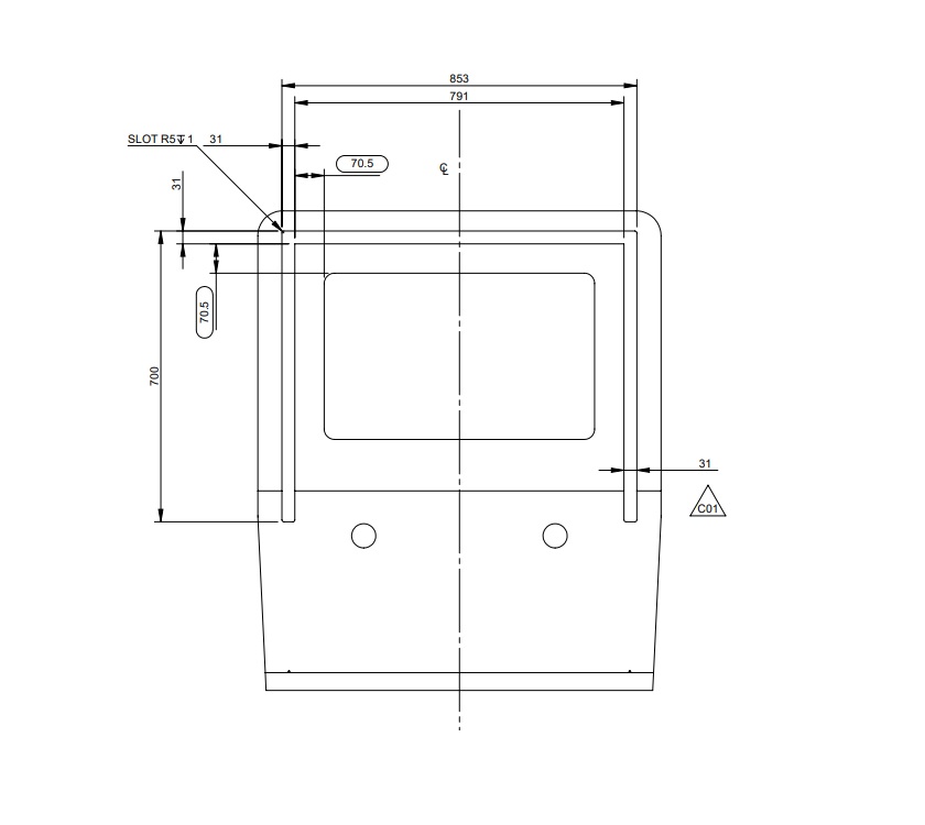 AG1 Roof Light Surround Body