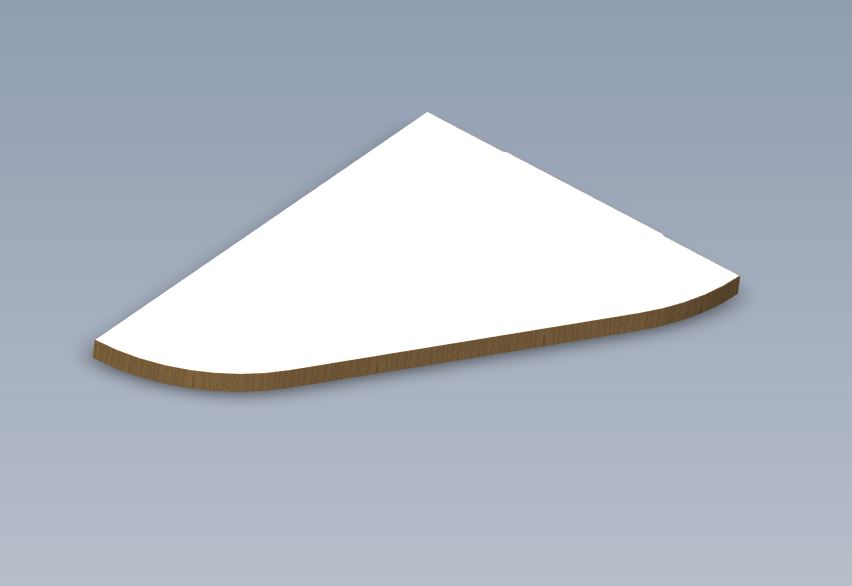 Read more about PXR 640 N/S BEDROOM CORNER WORKTOP product image