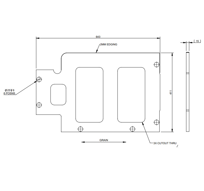 Read more about EV1 75-4DL Front O/S R/H Seat Base product image