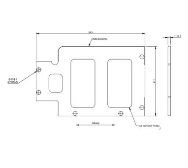 EV1 75-4DL Front O/S R/H Seat Base