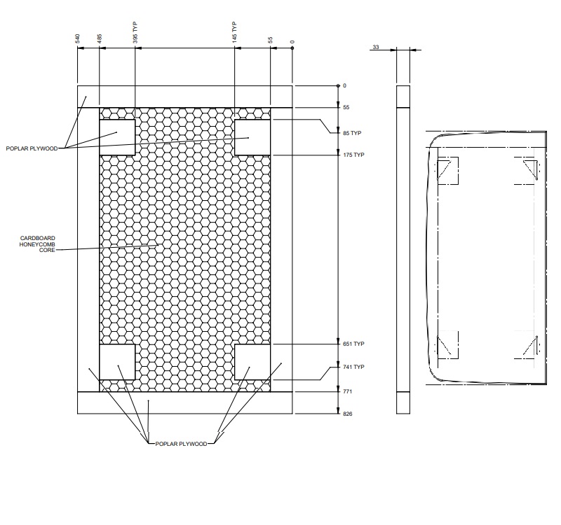 EV1 Adamo Front Lounge Table Fixed Worktop (A05)