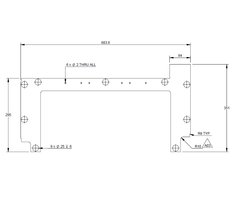 Read more about AG2 STD FRONT BUNK HINGE MOUNT product image