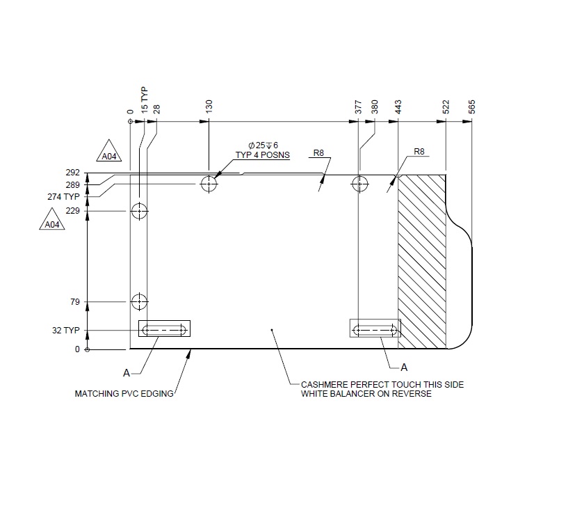Read more about UN5 VIGO R/H BEDROOM ROBE WORKTOP product image