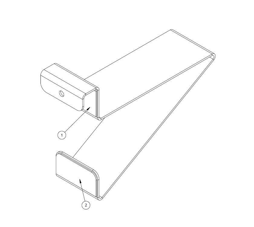 Adamo VE Front Bed Support Bracket