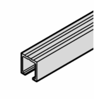 SINGLE SLIDING DOOR TRACK 2500 mm