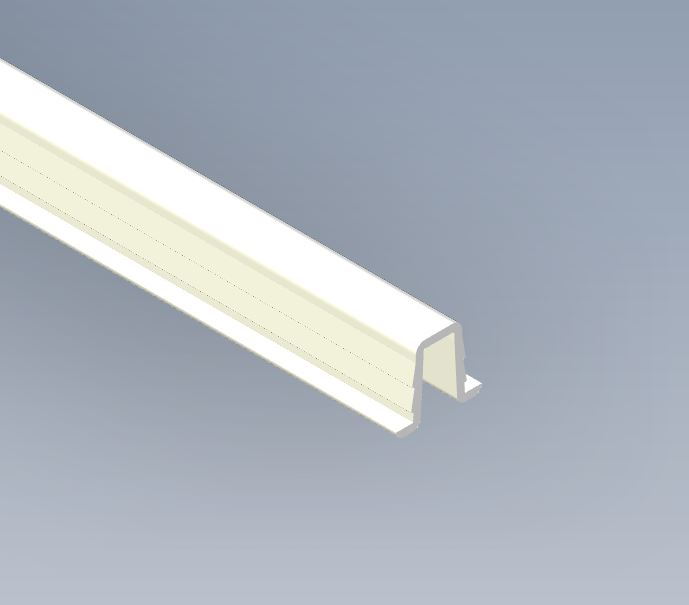 SINGLE BOTTOM GUIDE TRACK 3500 mm