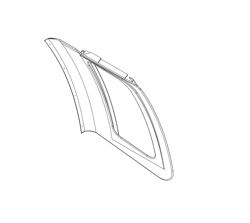 AG2 8FT Front N/S Window Blind & Cover (Big Bear)