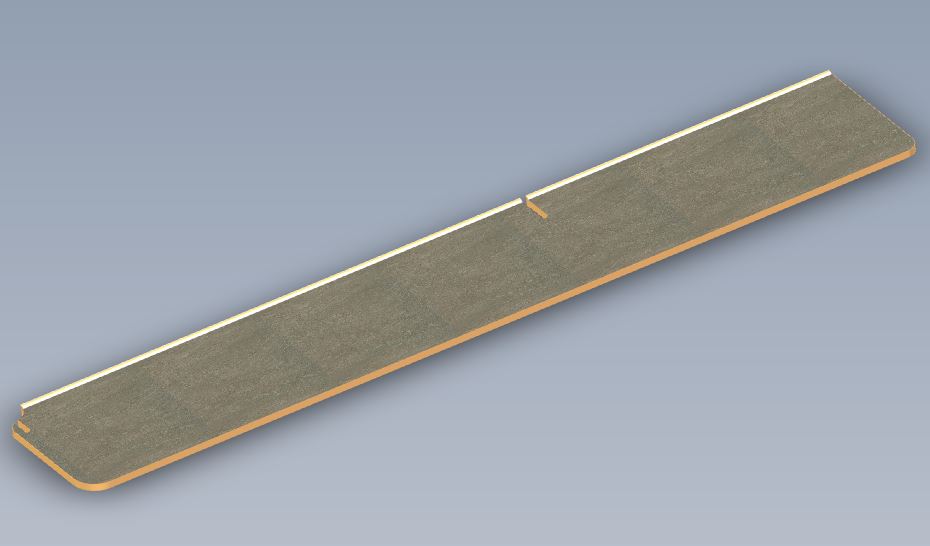 Read more about PG2 Pegasus Grande GT75 Bologna N/S Front TV Unit Worktop A03 (to suit 12mm full height bunk end) product image