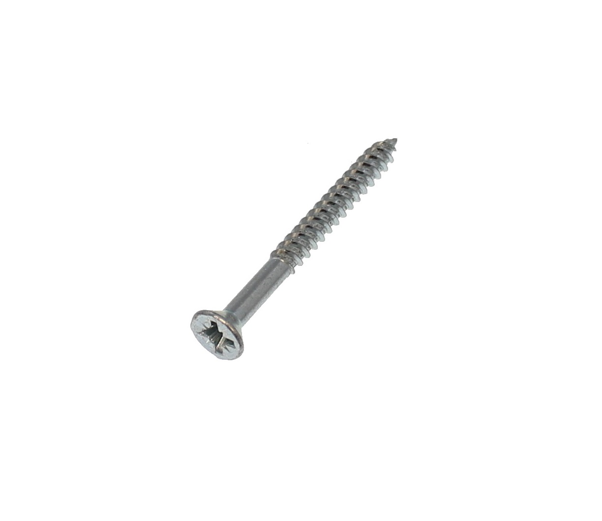 No8x1-3/4Csk Pozi  Hardened Twin Woodscrew