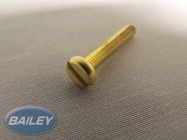 M4 X 25 SLTD PAN MACHINE SCREW BRASS