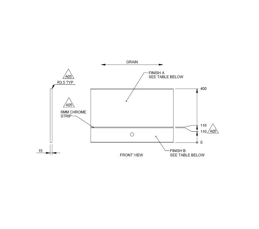 PS6 Kitchen Locker Door 615x400x15mm
