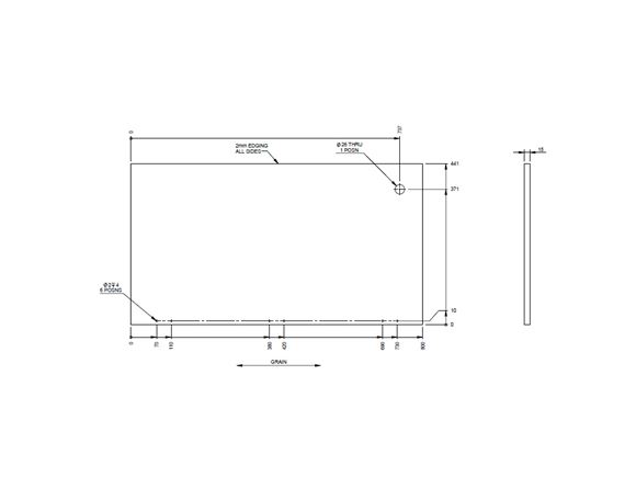PX1 760 Kitchen Sideboard Door (Revision A04) product image