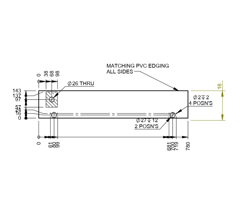 Read more about UNB Kitchen R/H Cupboard Door (Revison A01) product image
