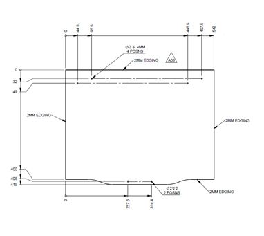 DY1 D4-2 Fridge Locker Door