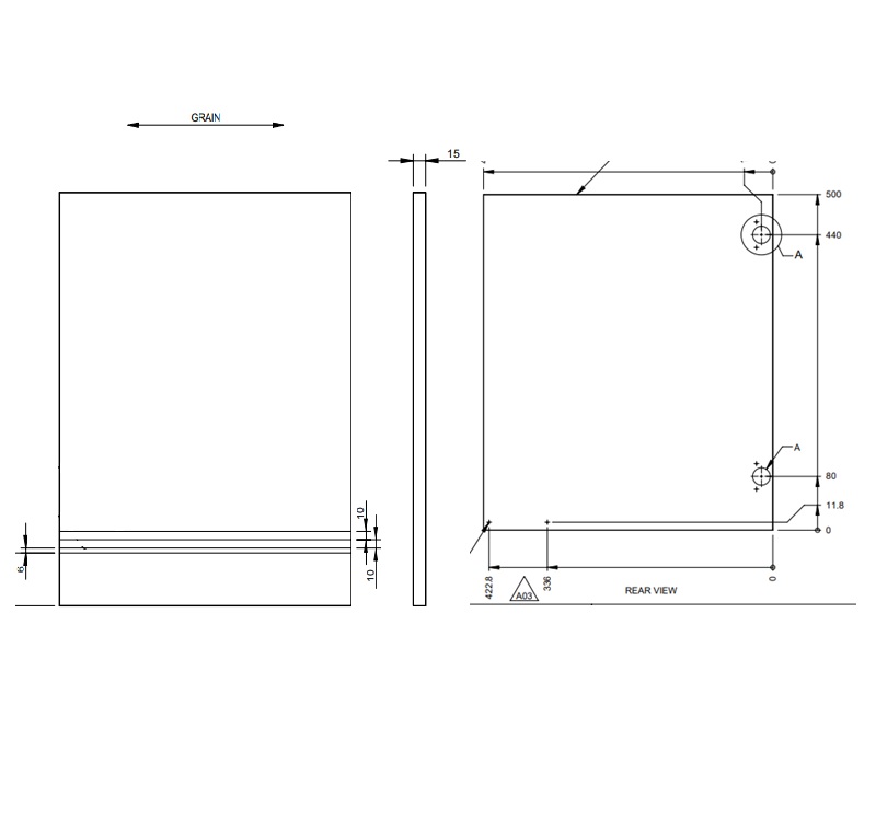 EV1 Adamo 75-4DL Kitchen Locker LH Door (Rev A03)