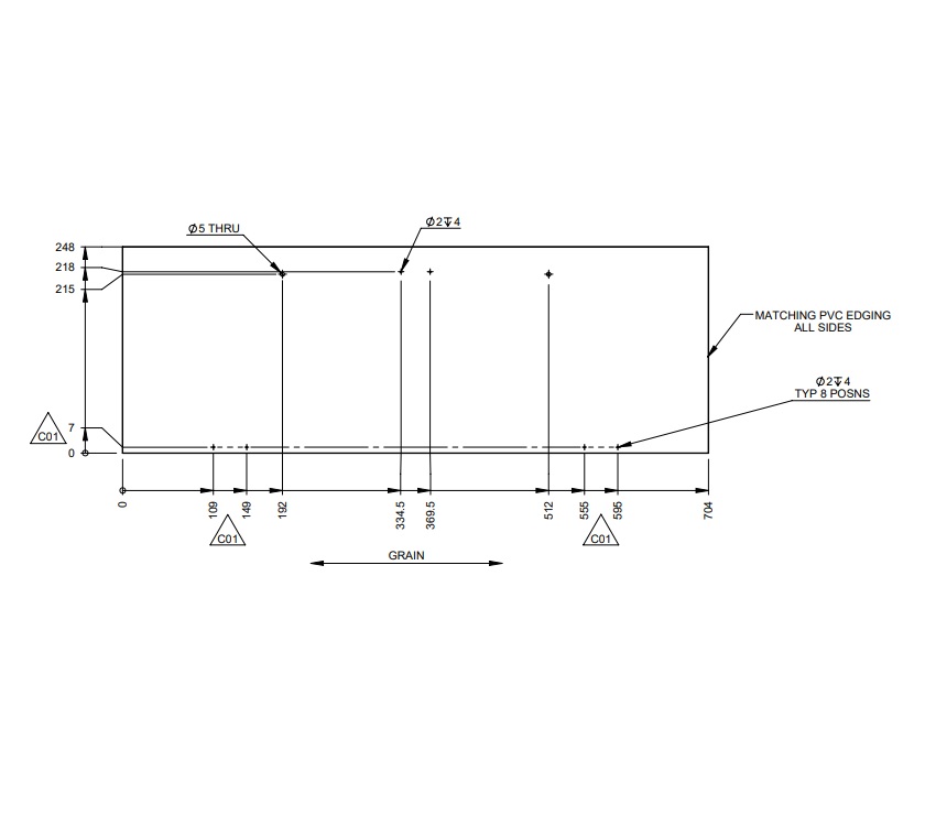 Read more about UN5 Kitchen Unit Large Drop Down Door 704mm product image
