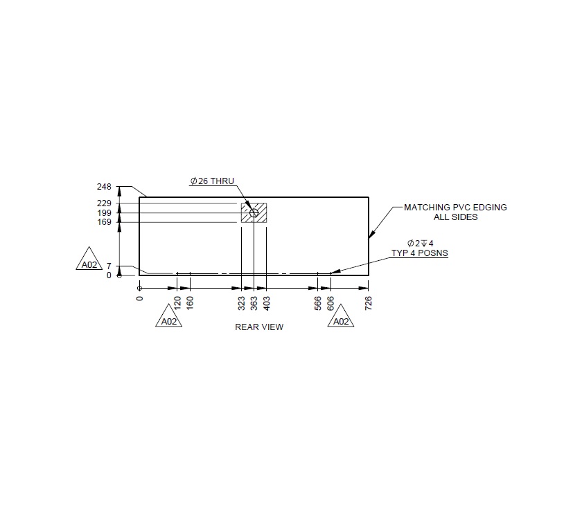 UNB Kitchen Large Bottom Fall