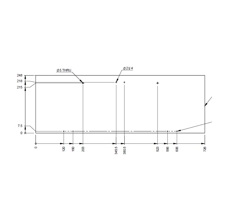UN5 Seville Kitchen Unit Drop Down Door 726mm