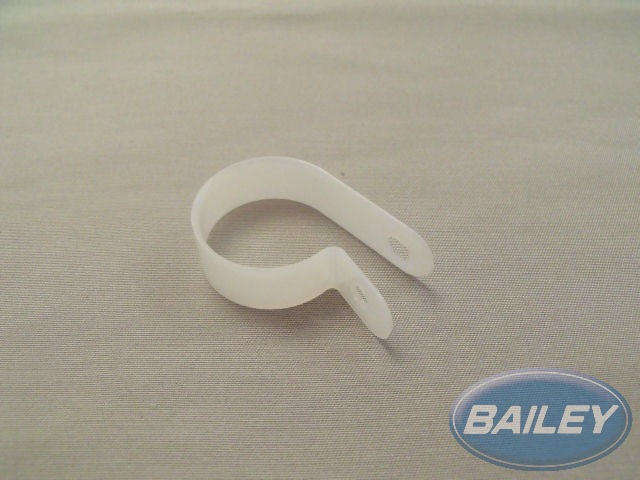 30mm White P Clip