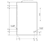 PX1 Kitchen L/H Cupboard Door 570x358x15mm (A03)