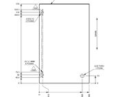 PX1 Kitchen L/H Cupboard Door 570x358x15mm (A04)