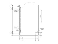 PX1 Kitchen L/H Cupboard Door 570x358x15mm (A04)