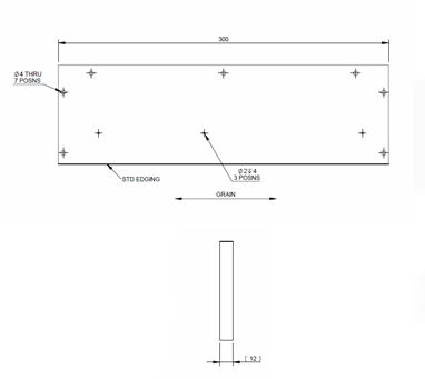 PX1 Kitchen Drawer L/H Side Panel