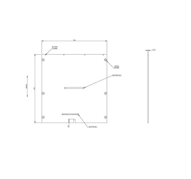 AG1 STD Kitchen Gas Locker Back Wall