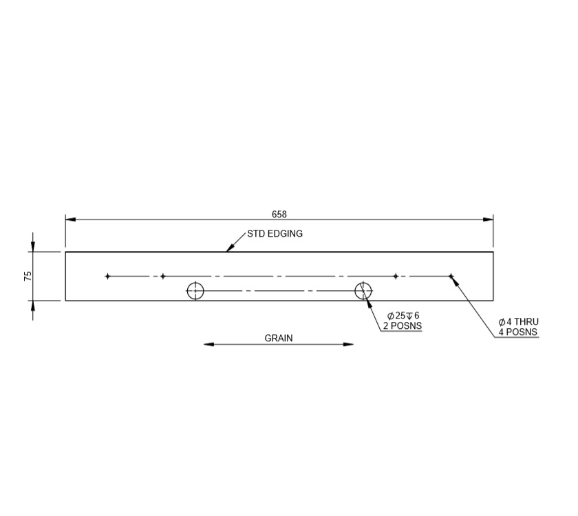 PX1 Kitchen Drawer Front Inner Panel