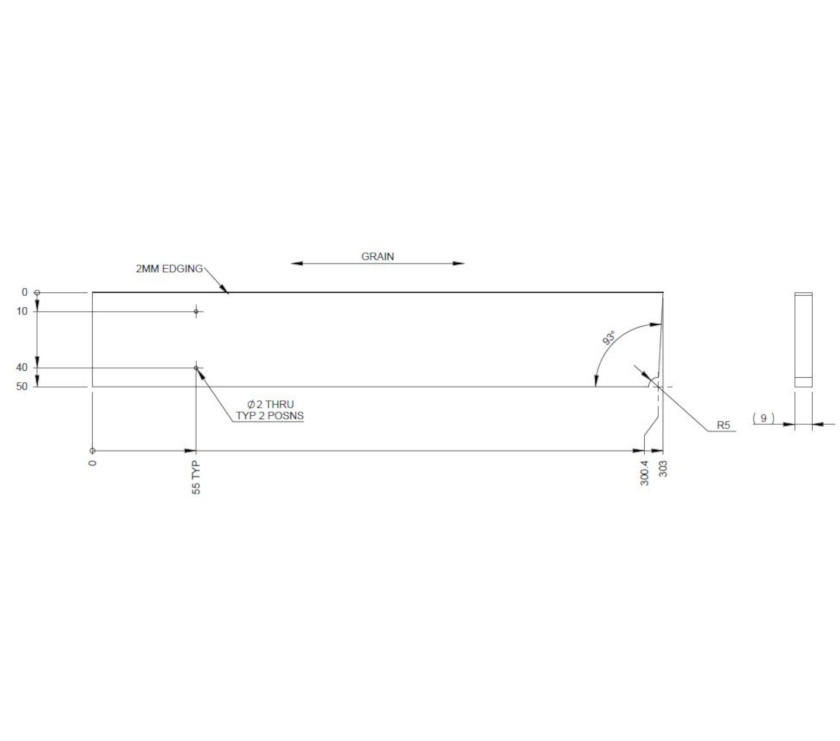 AG1 STD Cutlery Drawer Long Divider