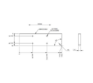 AG1 STD Cutlery Drawer Short Divider