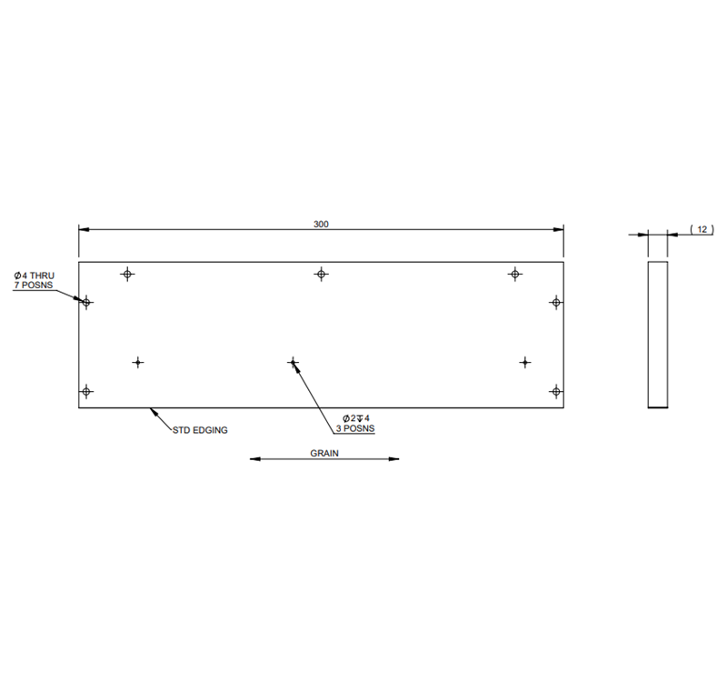 PXR STD Kitchen Drawer L/H Side