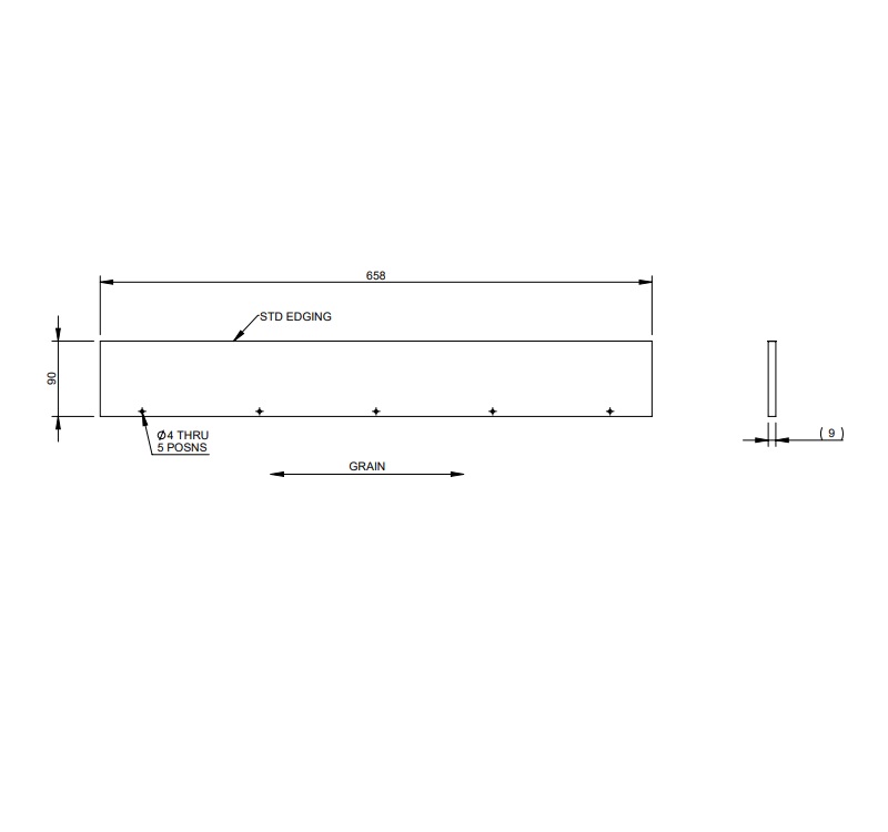 PXR STD Kitchen Drawer Back